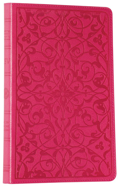ESV Thinline Bible, TruTone, Wild Rose, Floral Design, Red Letter Text
