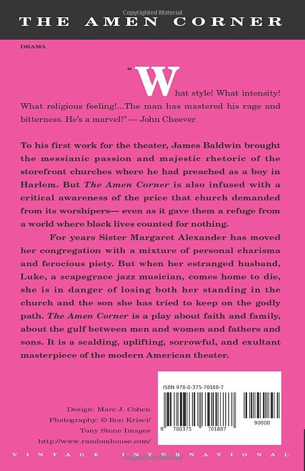 The Amen Corner: A Play