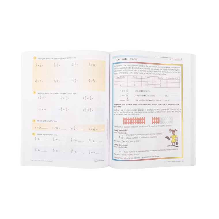 Horizons 5th Grade Math Student Book 2 (Lifepac) by Alpha Om