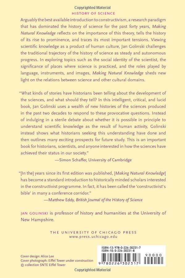 Making Natural Knowledge: Constructivism and the History of Science, with a new Preface