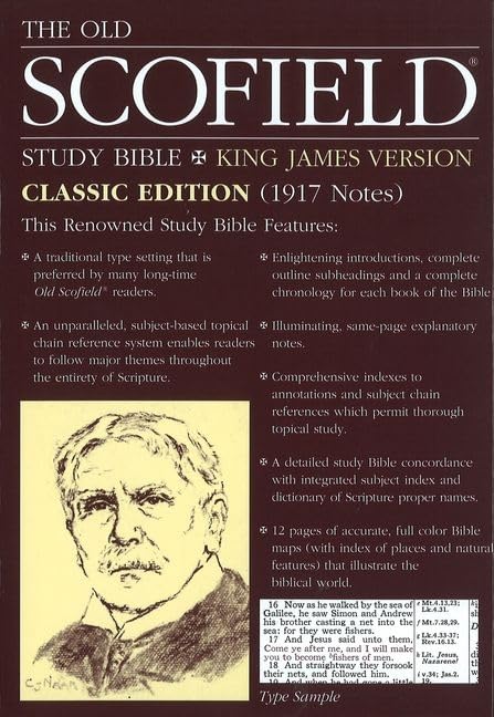 The Old Scofield Study Bible, KJV, Classic Edition (Thumb-Indexed, Navy Bonded Leather)