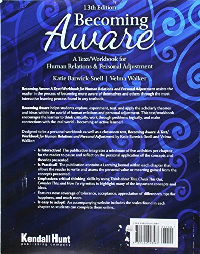 Becoming Aware: A Text/Workbook For Human Relations and Personal Adjustment