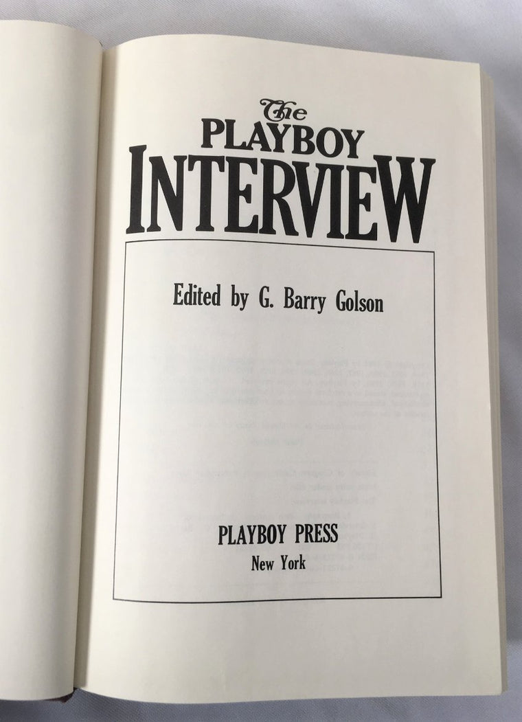 The Playboy Interview — back cover