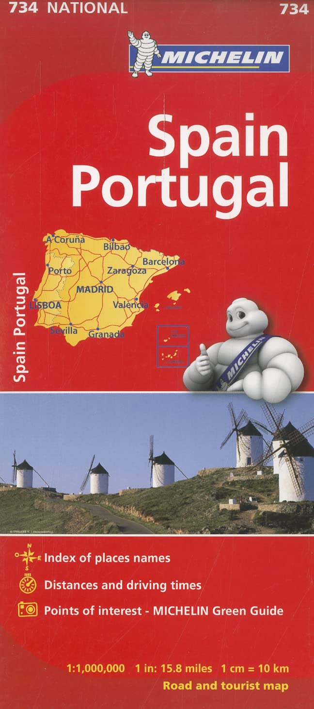 Michelin Spain & Portugal Map 734 (Maps/Country (Michelin))