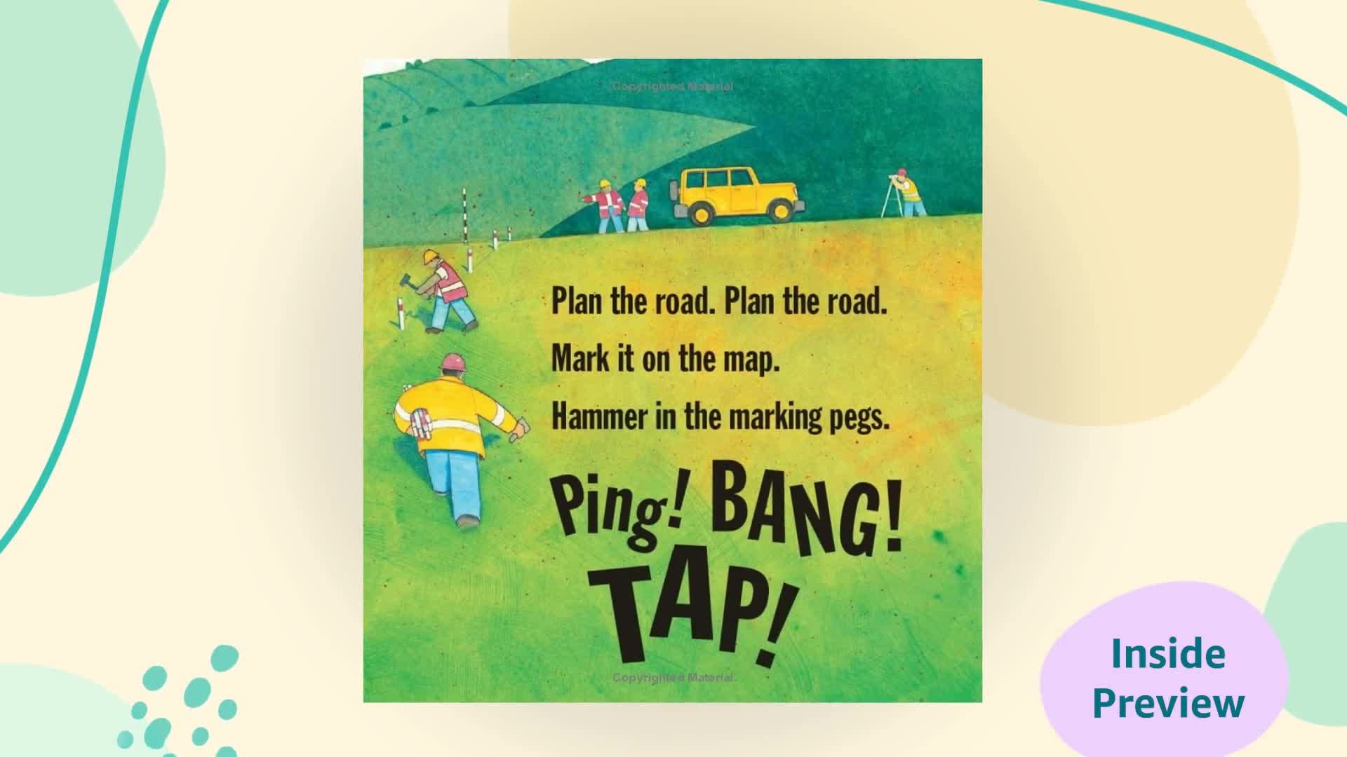 Roadwork: (A Rhyming Construction Book with Trucks, Machines, and Noisy Vehicles for Babies, Toddlers, Preschoolers, and Kids Ages 2-5) (Construction Crew)