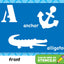 School Zone Bedtime Alphabet Light-Up Learning Cards: 32 Interactive Flash Cards, Preschool, Kindergarten, Letter & Word Recognition, Shadow Play, Mini Flashlight Included