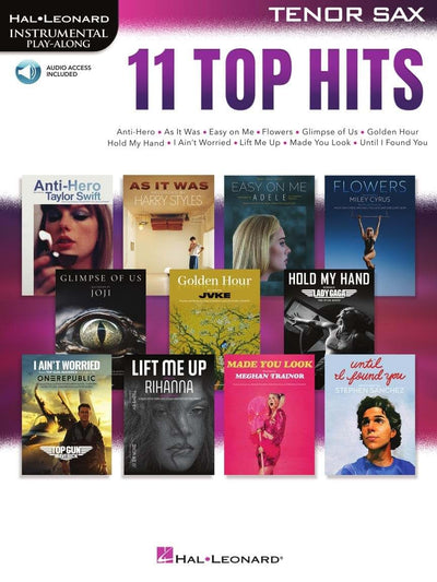 11 Top Hits for Tenor Sax Instrumental Play-Along