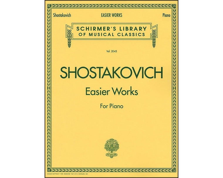 Easier Works: Schirmer Library of Classics Volume 2043 Piano Solo (Schirmer's Library of Musical Classics)