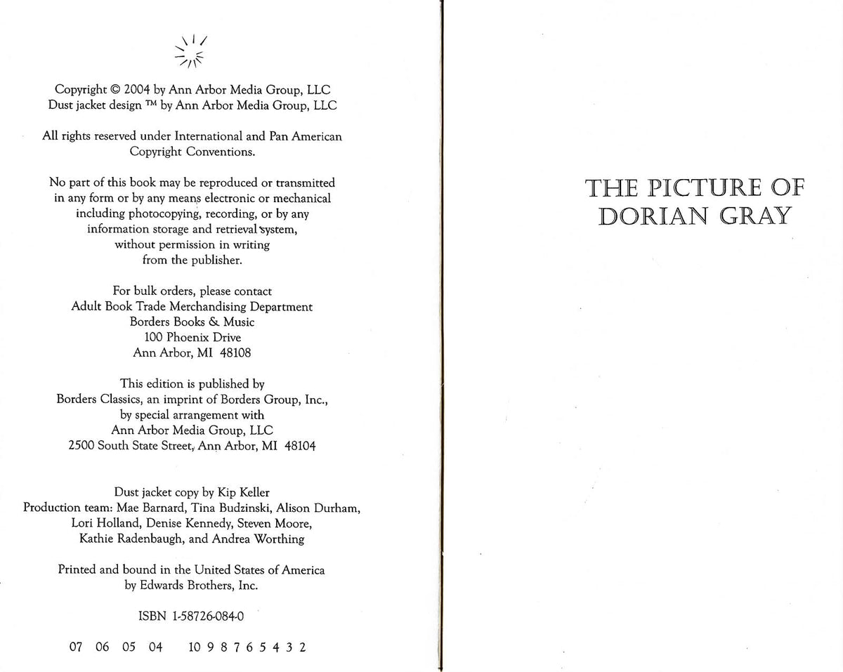 The Picture of Dorian Gray