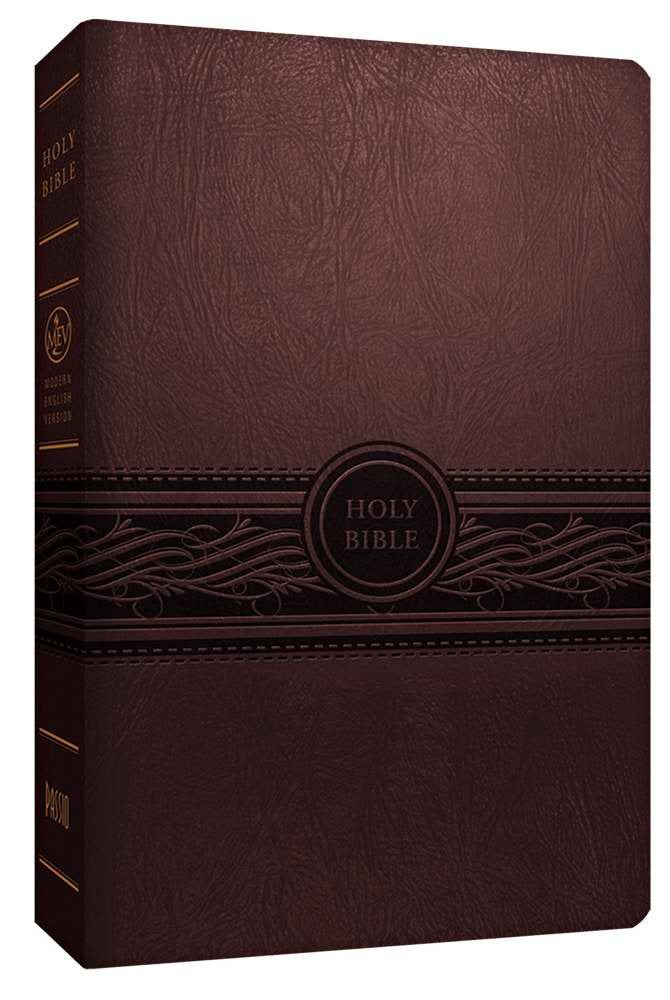 MEV Bible Personal Size Large Print Cherry Brown: Modern