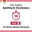 New KS2 English 10-Minute Weekly Workouts: Spelling & Vocabulary - Year 5 (CGP KS2 English)