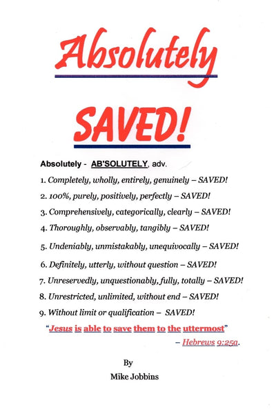 Absolutely Saved