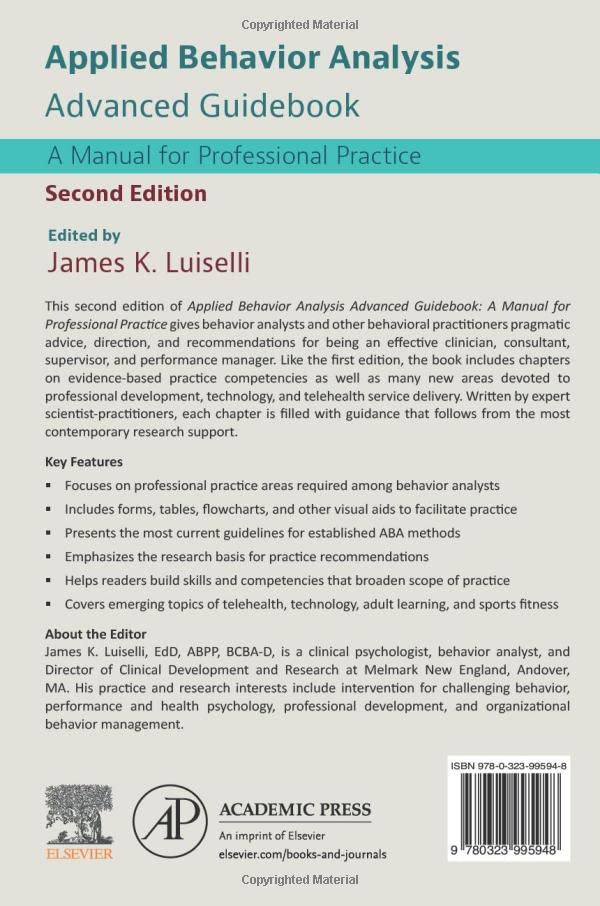 Applied Behavior Analysis Advanced Guidebook