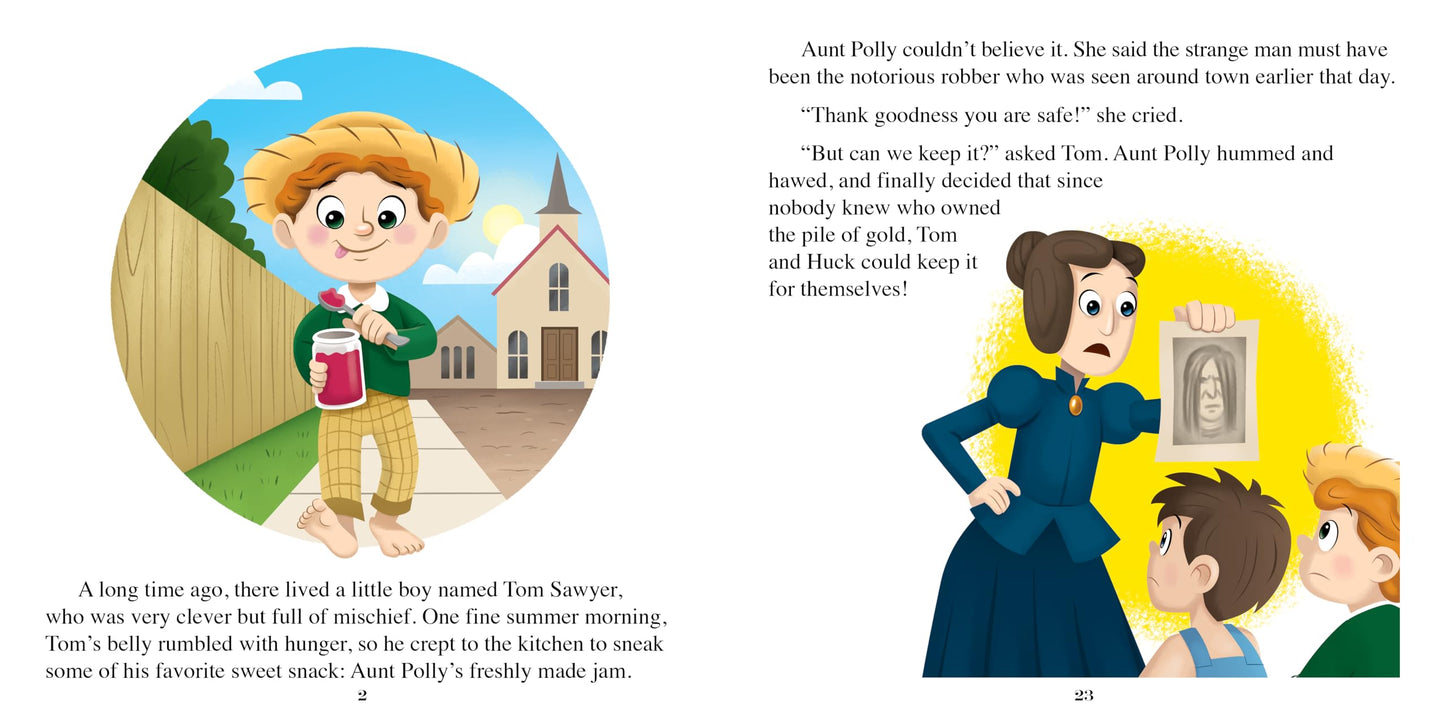 Phidal Tom Sawyer Little Classics - Stories for kids, 24-page storybook