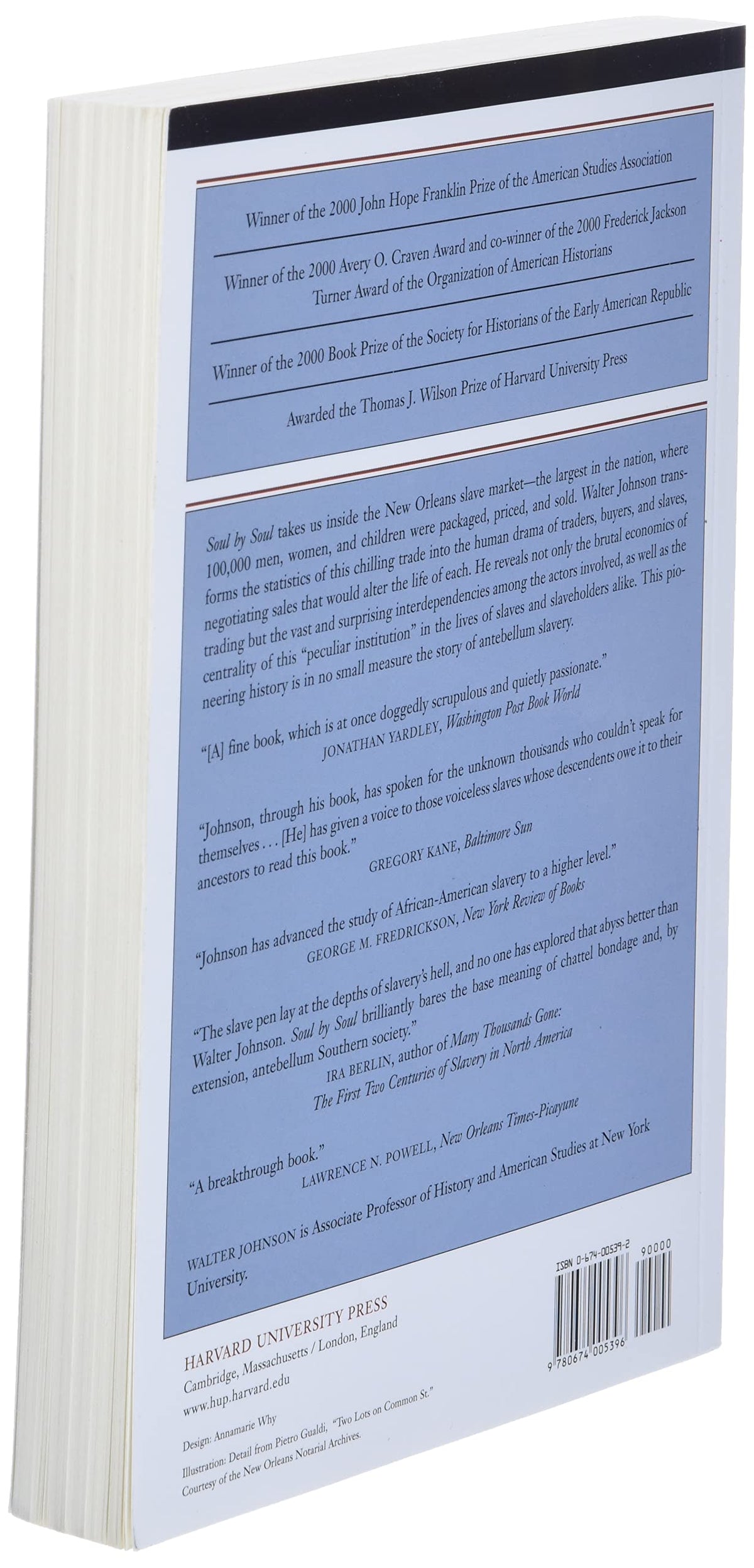 Soul by Soul: Life Inside the Antebellum Slave Market