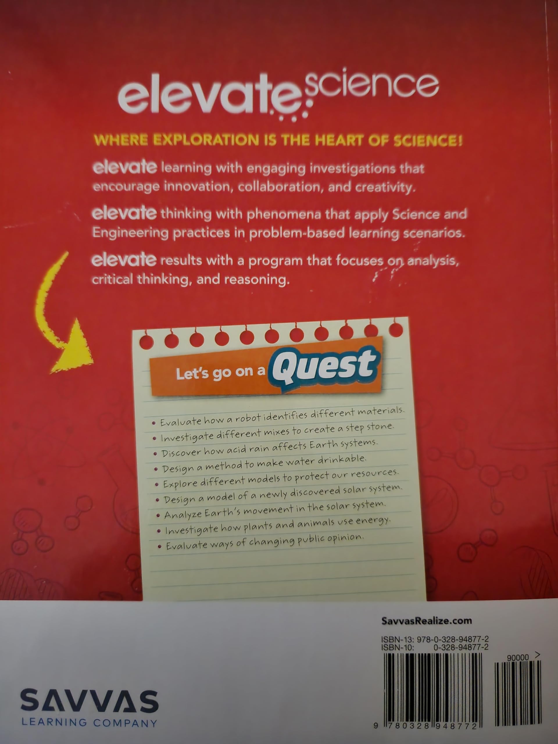 ELEVATE ELEMENTARY SCIENCE 2019 STUDENT EDITION GRADE 5