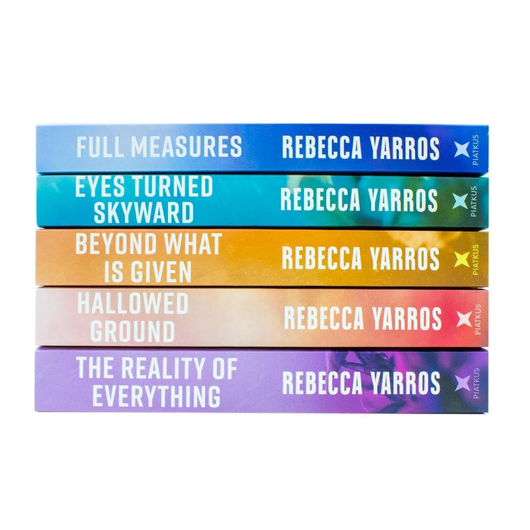 Flight & Glory Series 5 Books Collection Set By Rebecca Yarros(Full Measures, Eyes Turned Skyward, Beyond What is Given, Hallowed Ground, The Last Letter) — back cover