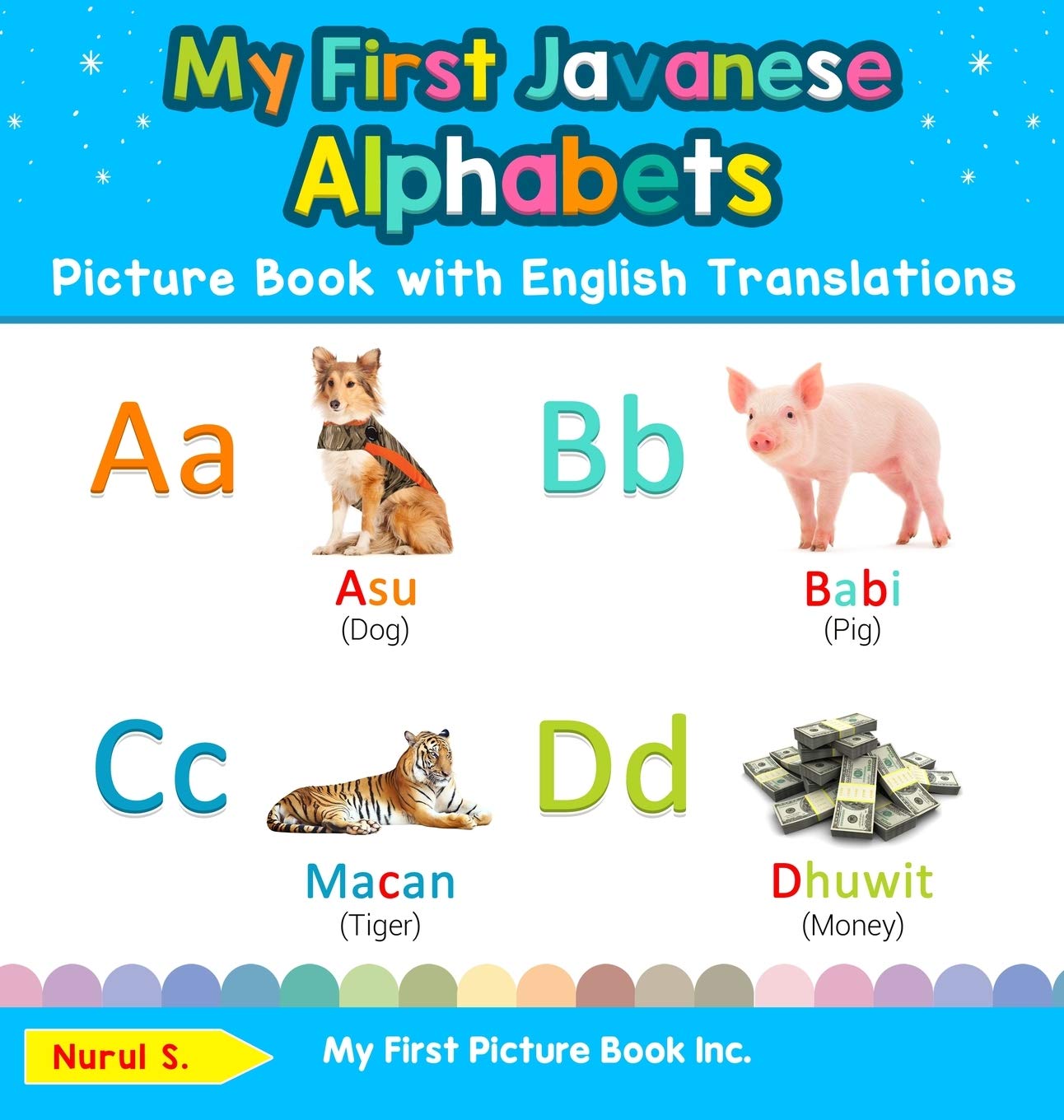 My First Javanese Alphabets Picture Book with English Translations: Bilingual Early Learning & Easy Teaching Javanese Books for Kids (Teach & Learn Basic Javanese Words for Children)