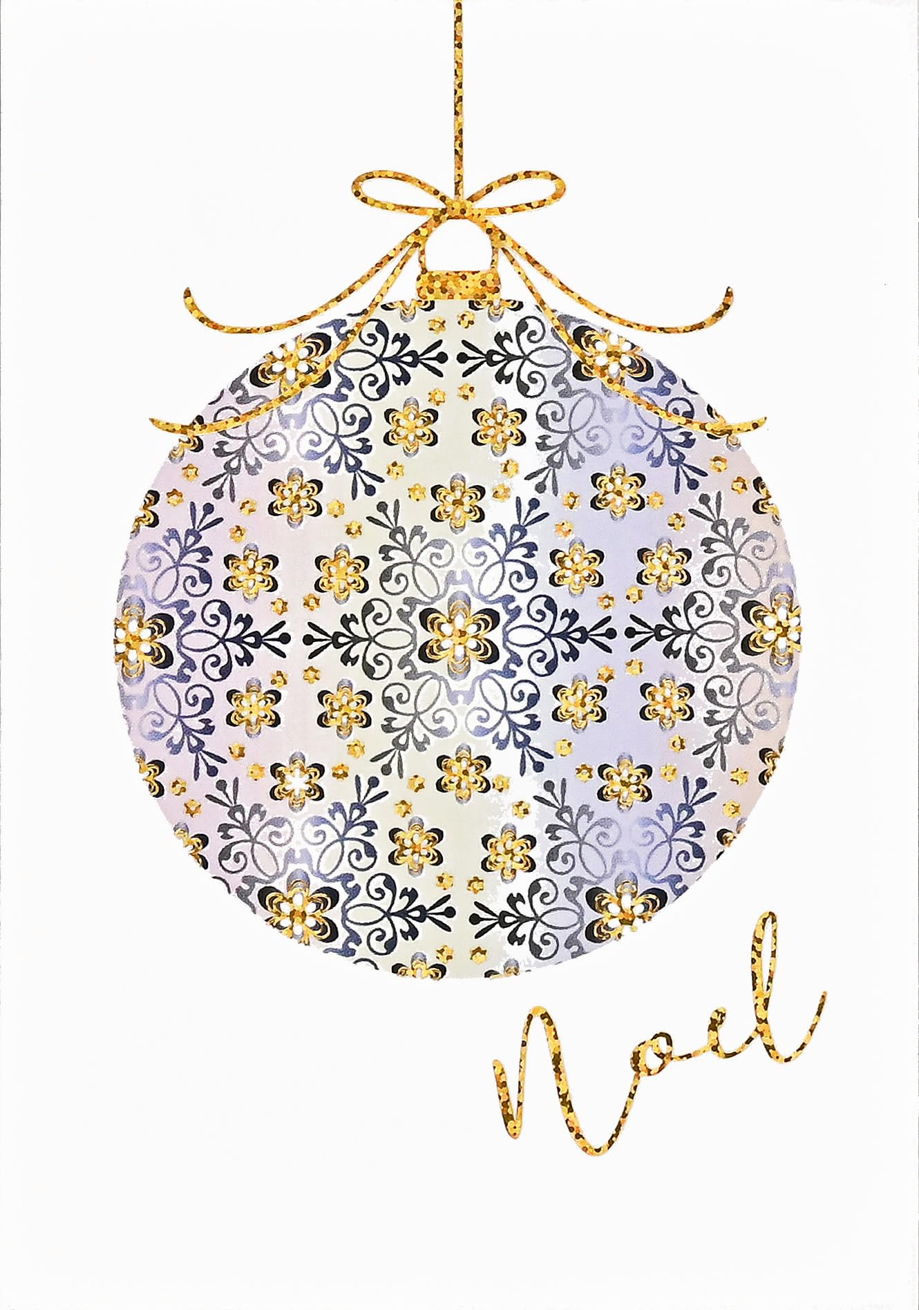 Filigree Ornament Small Boxed Holiday Cards (20 cards, 21 self-sealing envelopes)