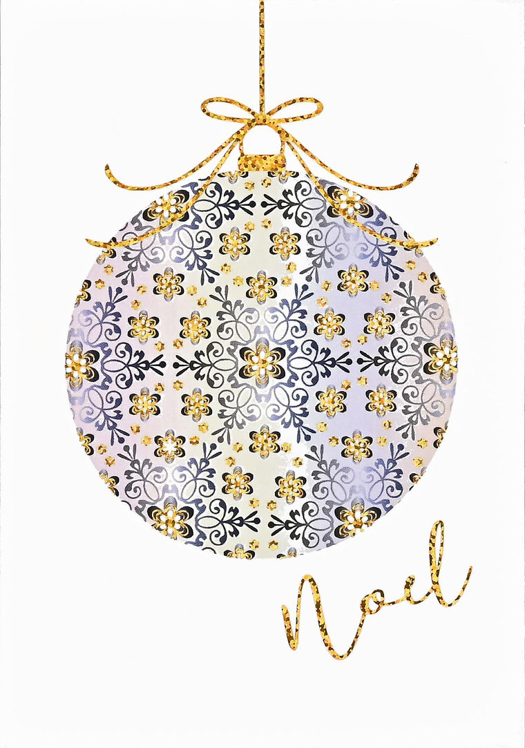 Filigree Ornament Small Boxed Holiday Cards (20 cards, 21 self-sealing envelopes)