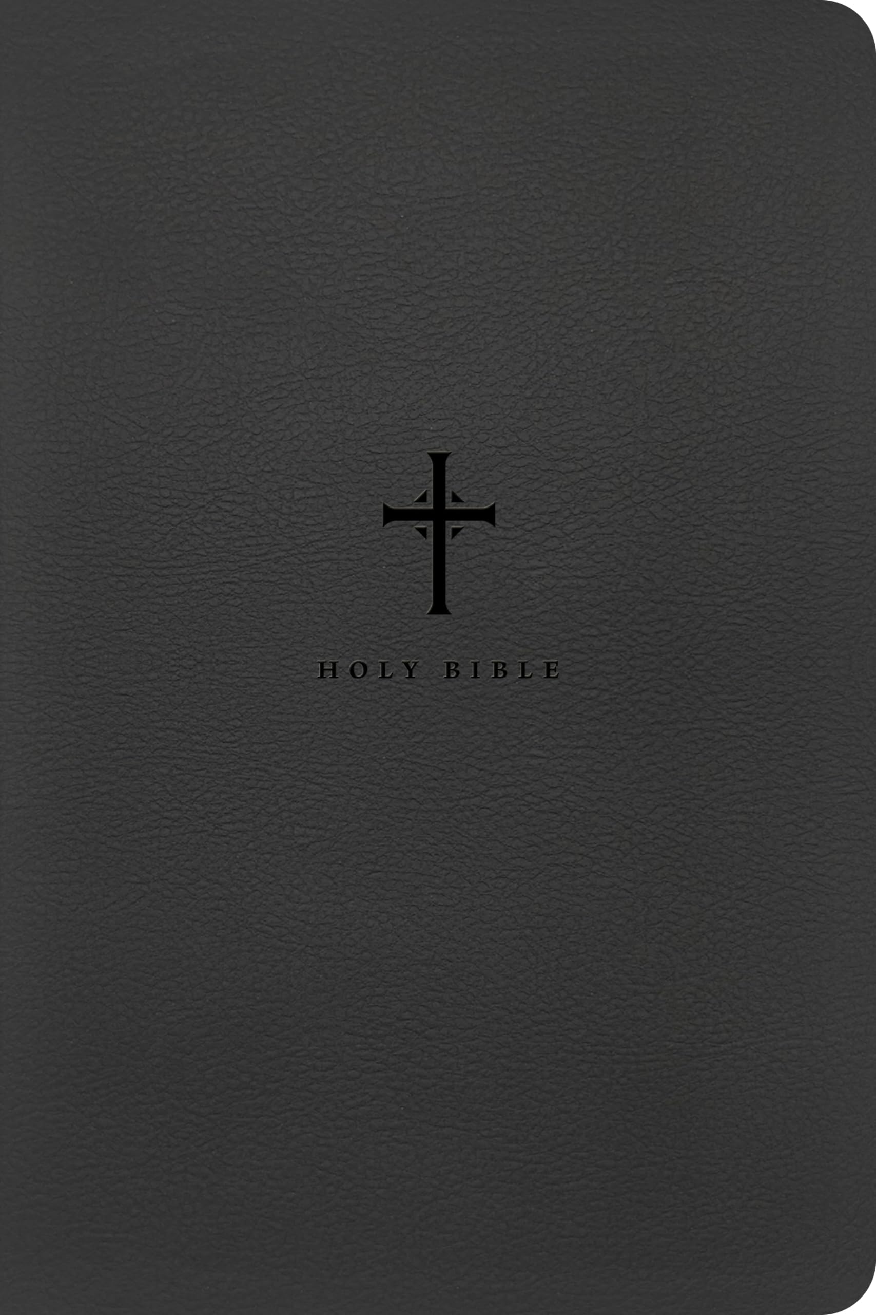 NLT Large Print Premium Value Thinline Bible, Filament Enabled (LeatherLike, Black Cross)
