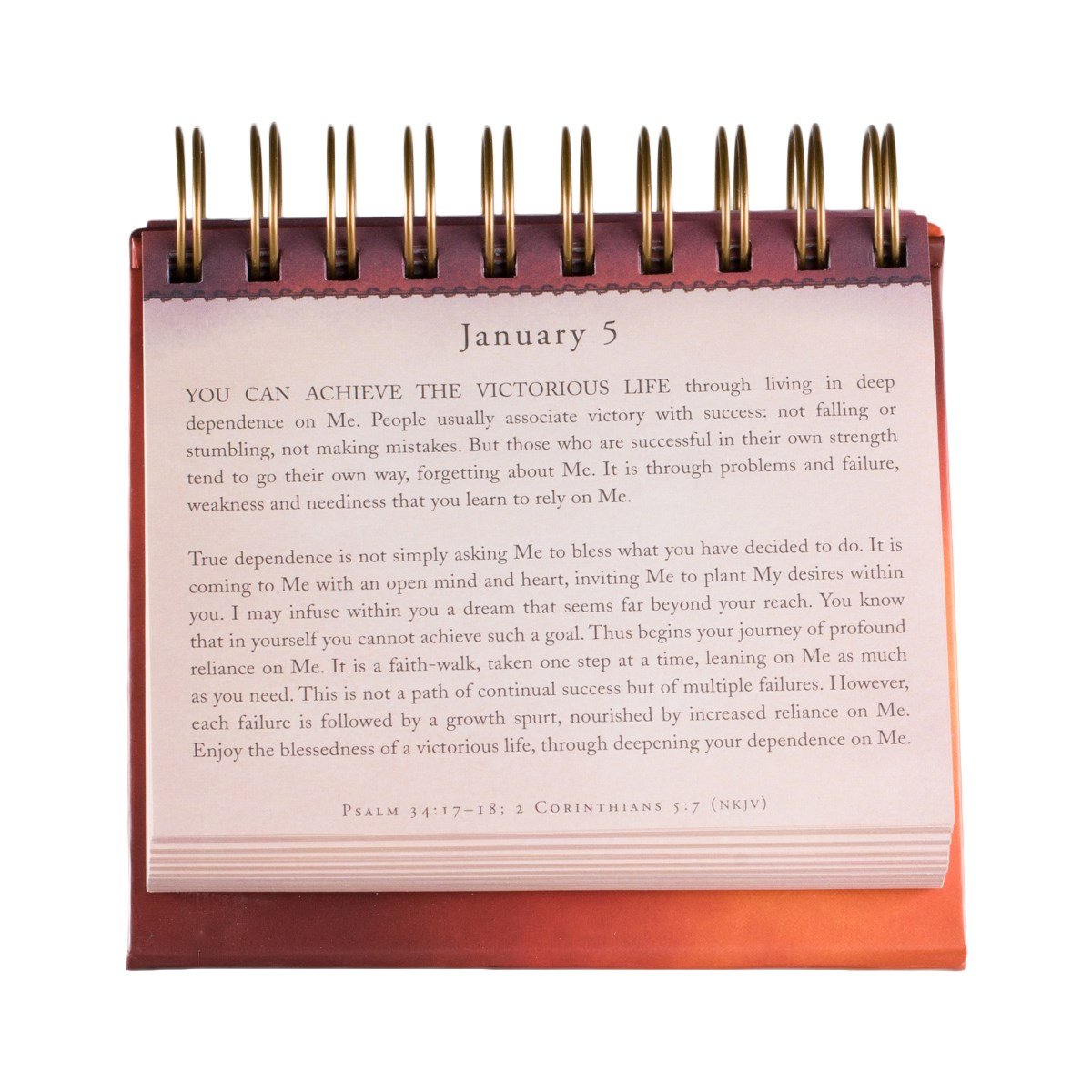 DaySpring - Sarah Young - Jesus Calling: Enjoying Peace in His Presence - An Inspriational DaySpring DayBrightener - Perpetual Calendar (75621)