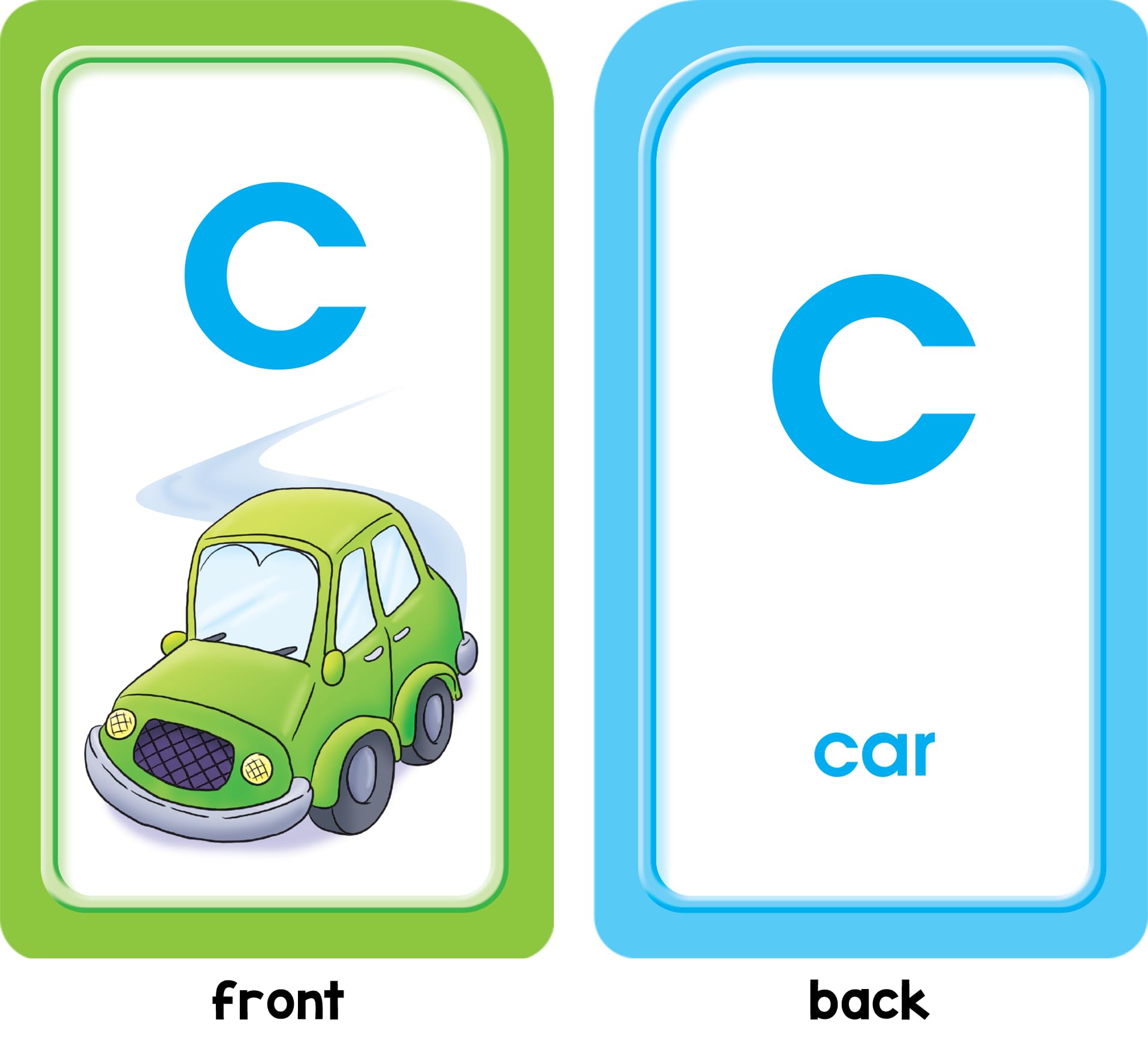School Zone Alphabet Match Flash Cards: 56 Cards, Preschool, Kindergarten, ABC's, Letters, Matching, Beginning Sounds, Letter-Picture Recognition, Ages 4+