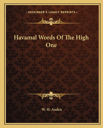 Havamal Words Of The High One