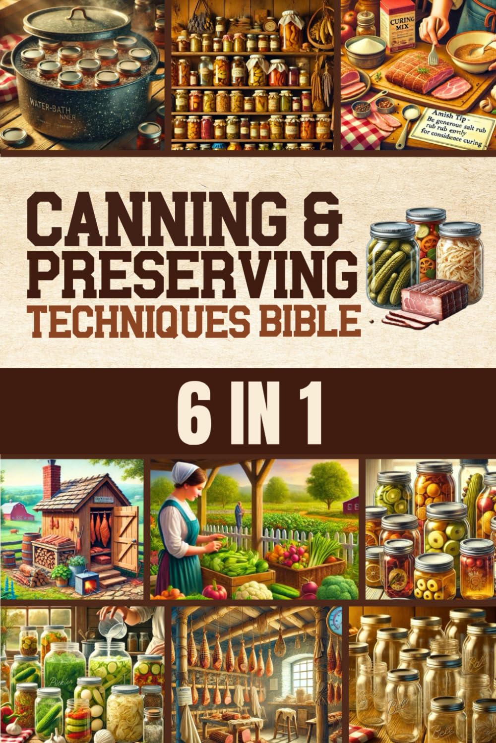 Canning & Preserving Techniques Bible: The Timeless Guide Passed Down Through Generations to Safely Preserve Foods at Home  Canning, Pickling, Smoking, Curing, Fermenting, Drying & Root Cellaring