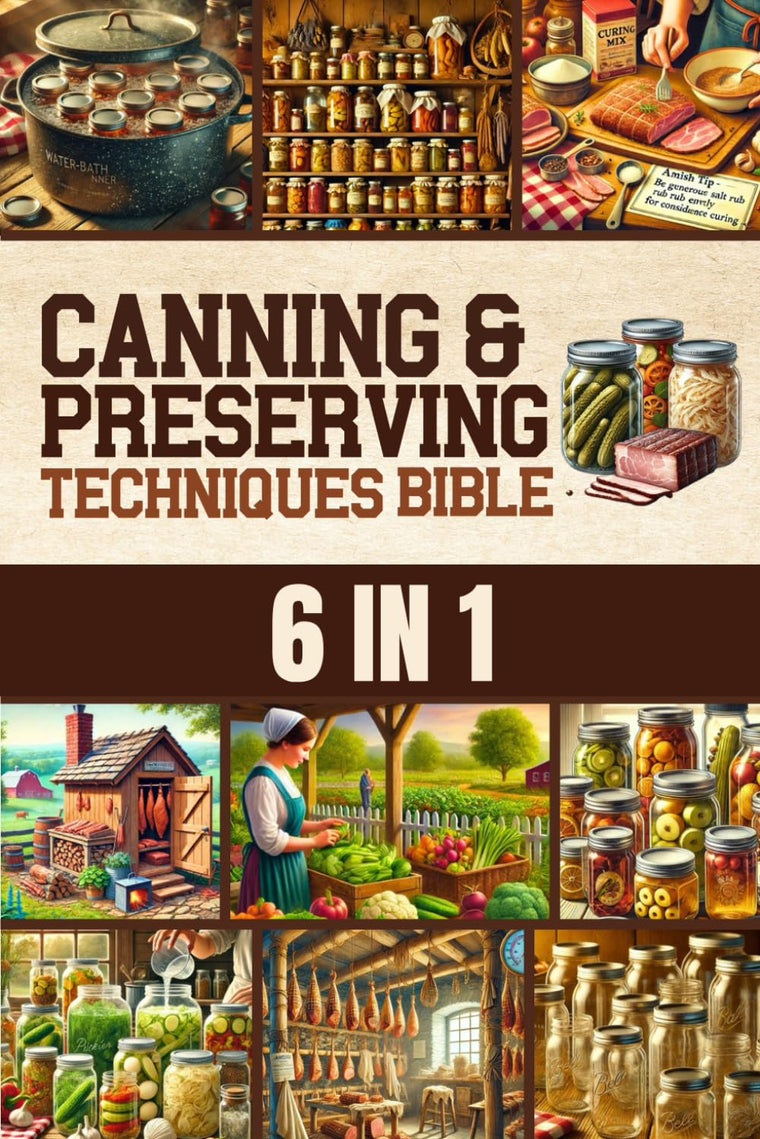 Canning & Preserving Techniques Bible: The Timeless Guide Passed Down Through Generations to Safely Preserve Foods at Home  Canning, Pickling, Smoking, Curing, Fermenting, Drying & Root Cellaring