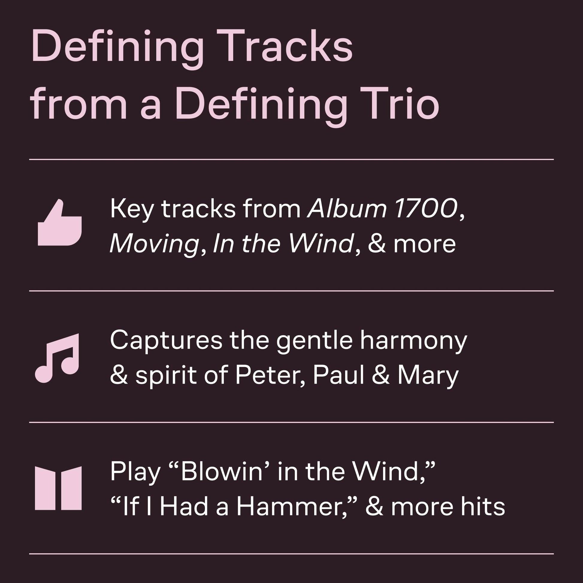 Peter, Paul and Mary Deluxe Anthology  Piano/Vocal/Guitar Sheet Music  50 Folk Songs and Classics  Easy-to-Follow Piano Arrangements  Includes Chords and Lyrics