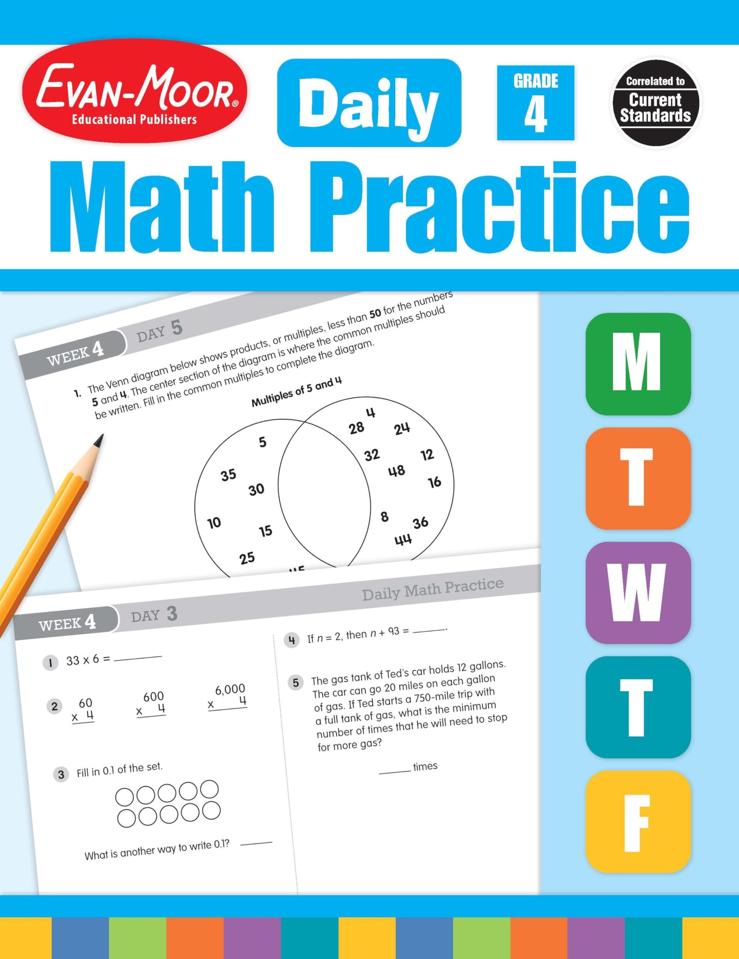 Evan-Moor Daily Math Practice, Grade 4