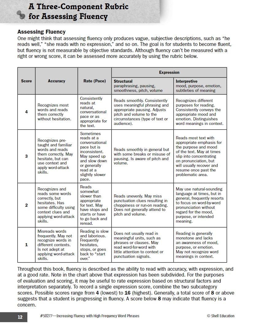 Increasing Fluency with High Frequency Word Phrases Grade 2 (Increasing Fluency Using High Frequency Word Phrases)