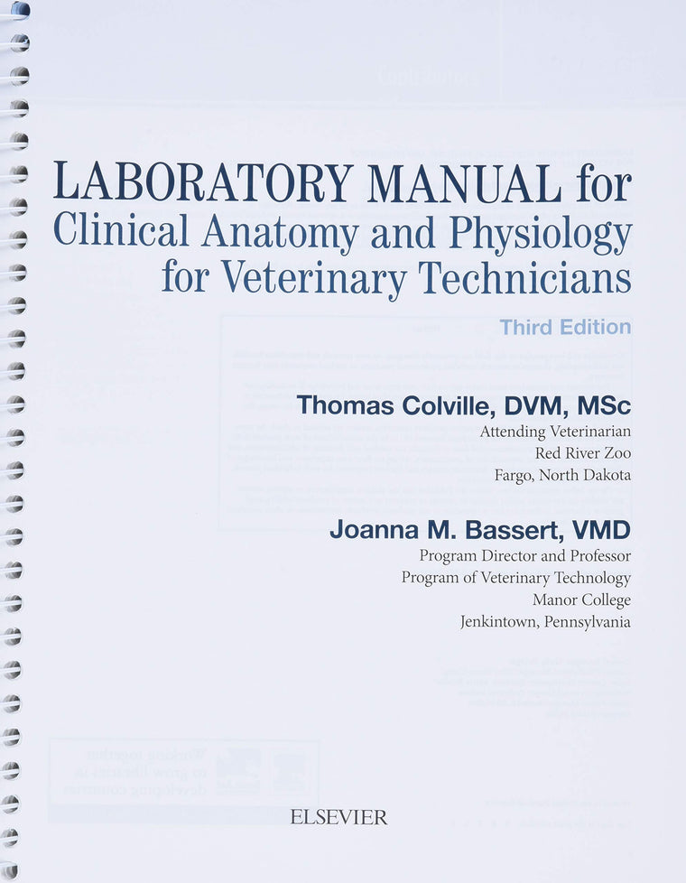 Laboratory Manual for Clinical Anatomy and Physiology for Veterinary Technicians — back cover