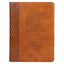 Christian Art Gifts Classic Handy-sized Journal Hope & a Future Jer. 29:11 Bible Verse Inspirational Scripture Notebook w/Ribbon 240 Ruled Pages, 5.7" x 7", Brown
