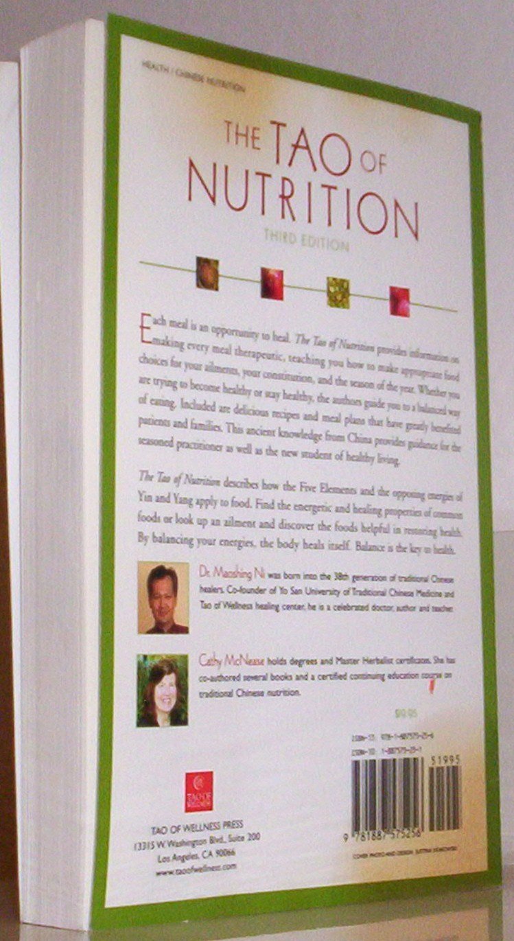 The Tao of Nutrition — back cover
