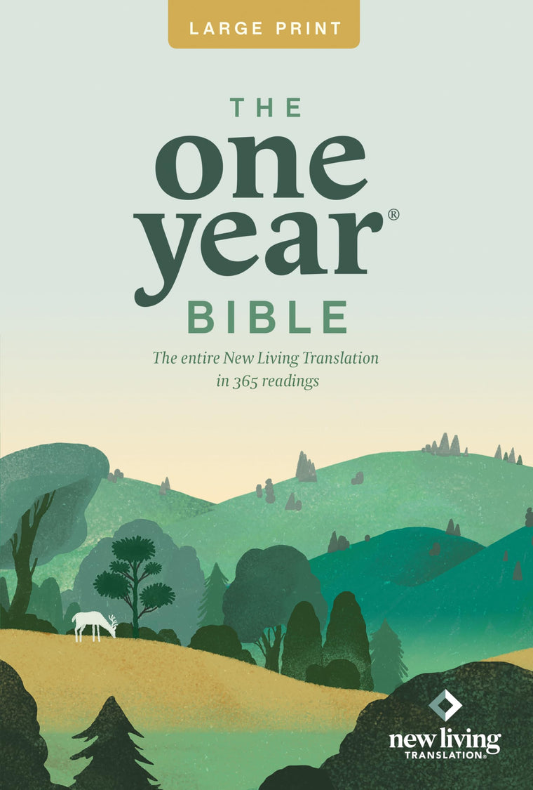 The One Year NLT Large Print Thinline Bible (Softcover): The Entire Bible in 365 Readings in the Clear and Trusted New Living Translation