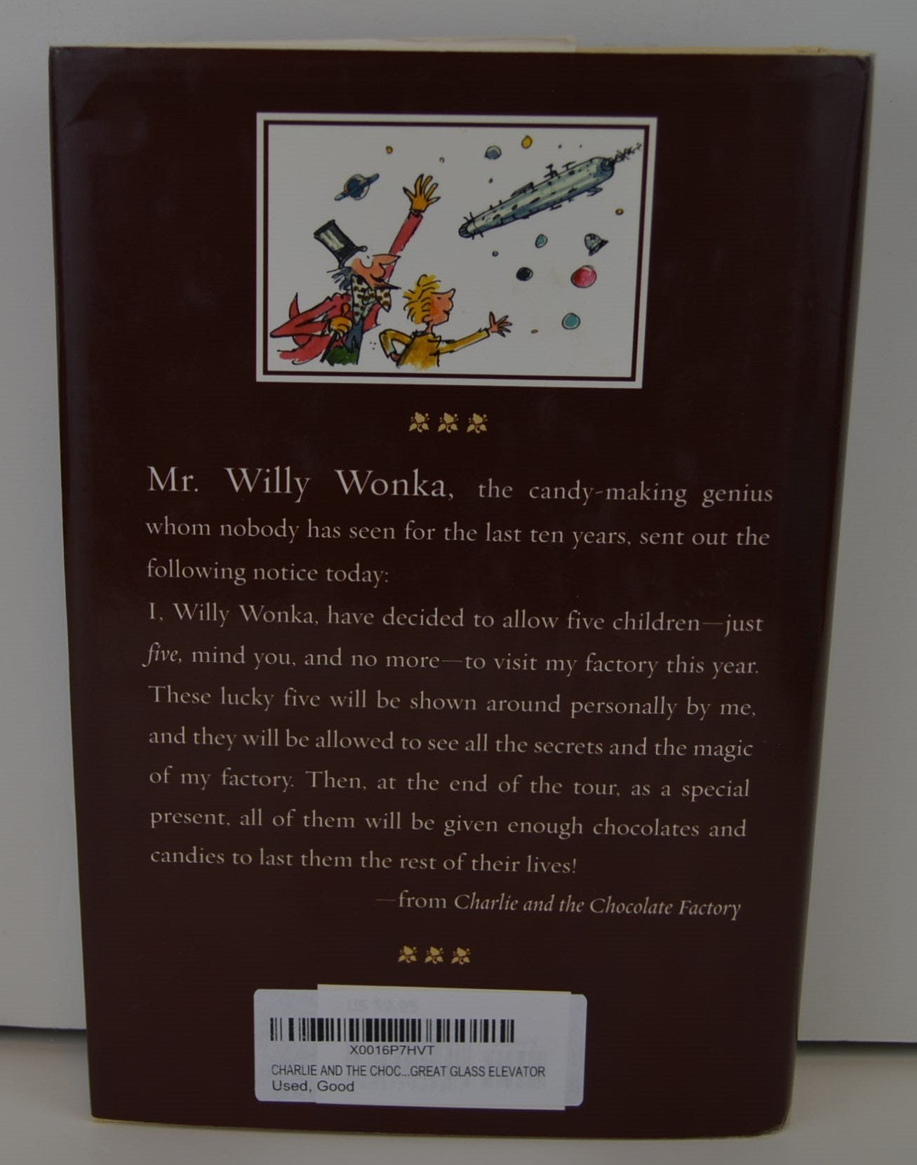 CHARLIE AND THE CHOCOLATE FACTORY and CHARLIE AND THE GREAT GLASS ELEVATOR [Hardcover]