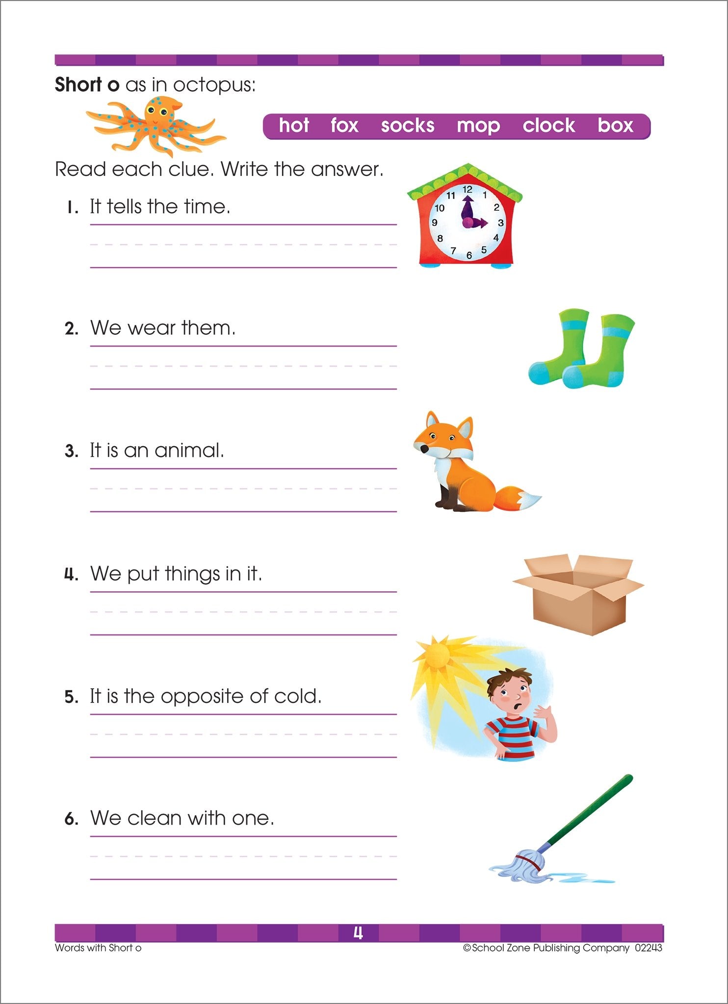 School Zone Beginning Reading Workbook: 64 Pages, 1st Grade, 2nd Grade, Beginning & Ending Sounds, Vowels, Sequencing, Ages 6 to 8 (I Know It! Book Series)