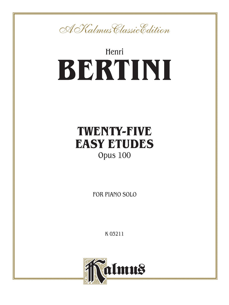 Twenty-five Easy Studies, Op. 100 (Kalmus Edition)