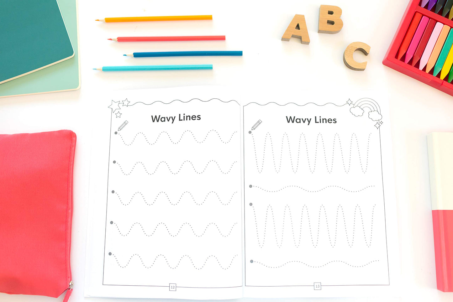 My Magical Preschool Workbook: Letter Tracing  Coloring for Kids Ages 3 +  Lines and Shapes Pen Control  Toddler Learning Activities  Pre K to Kindergarten
