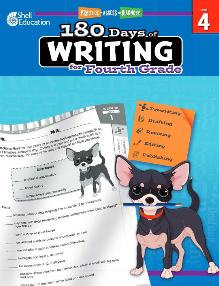 180 Days of Writing for Fourth Grade - An Easy-to-Use Fourth Grade Writing Workbook to Practice and Improve Writing Skills (180 Days of Practice)