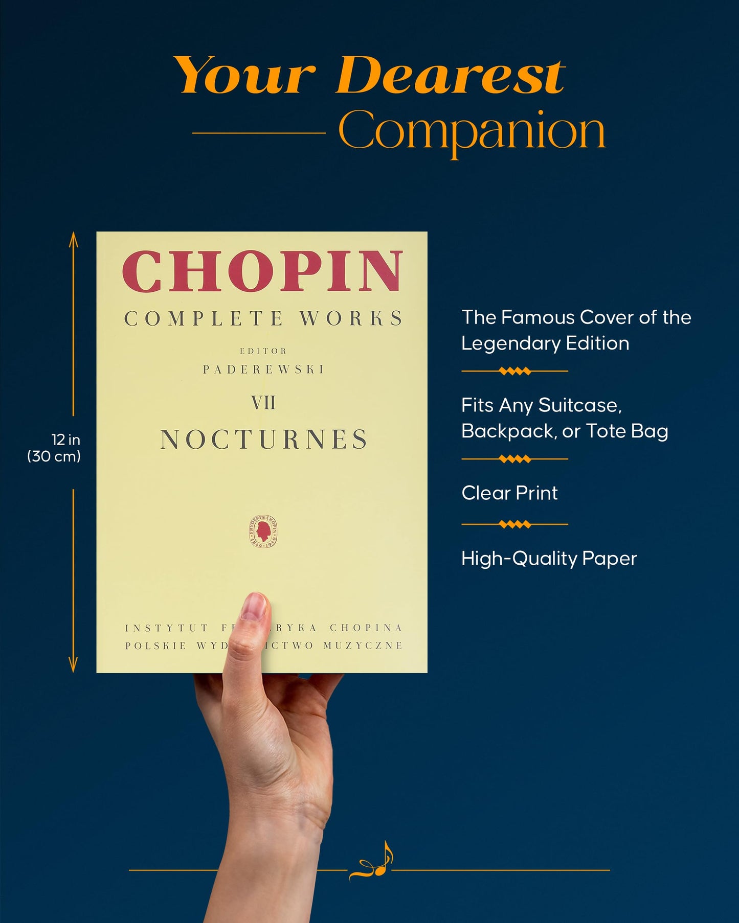Nocturnes: Piano Solo - Chopin Nocturnes Piano Book - Sheets Book Collection for Classical Learner