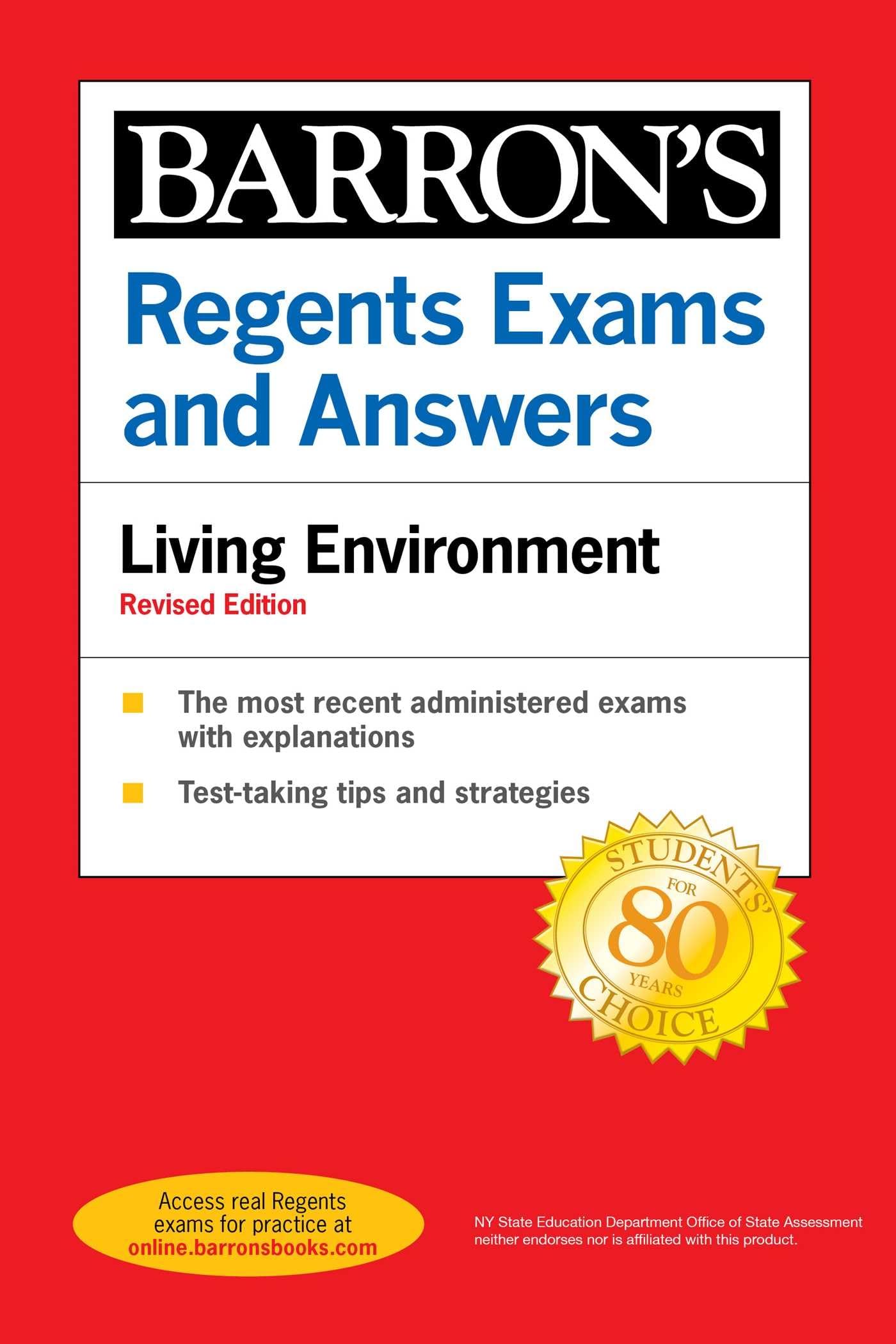 Regents Exams and Answers: Living Environment Revised Edition (Barron's New York Regents)
