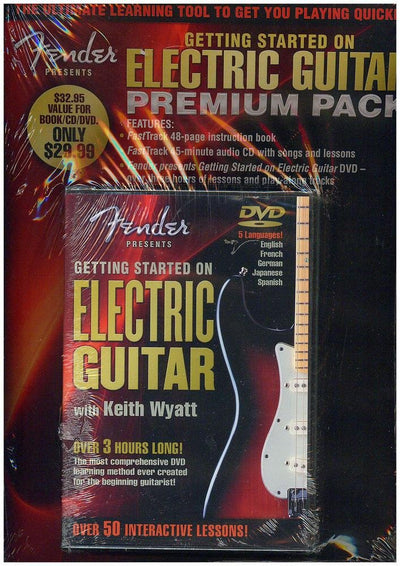 Fender Presents Getting Started on Electric Guitar - Premium Pack (Fasttrack Music Instructions)