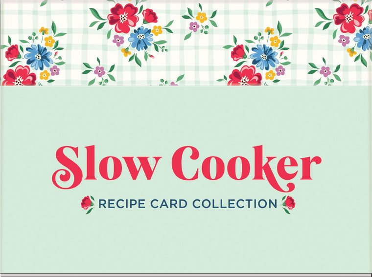 Slow Cooker Recipe Card Collection Tin  72 Recipe Cards + 28 Blank Recipe Cards to Write Your Own Recipes + 5 Tabbed Section