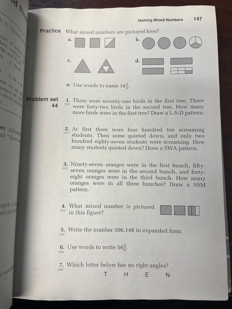 Saxon Math 54: An Incremental Development — back cover