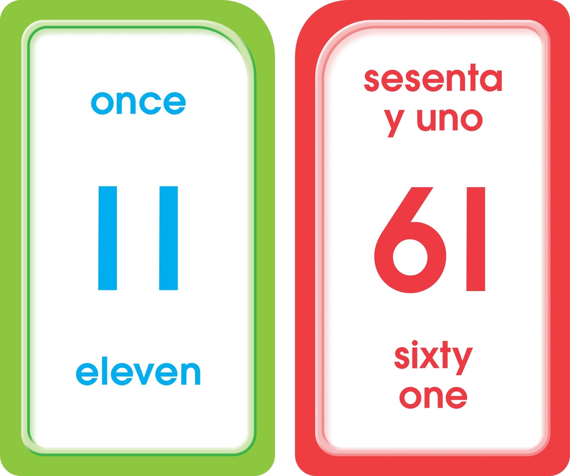 School Zone Spanish Numbers 1-100 Flash Cards: 56 Cards, Preschool, Kindergarten, Numeros 1-100 Tarjetas Ilustrativas, Bilingual, ESL, Language Immersion, Ages 4+ (Spanish/English Edition)