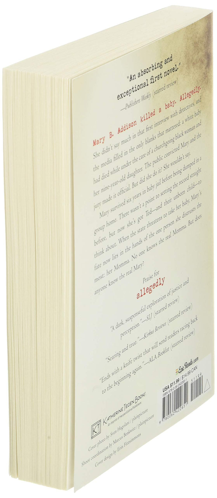 Allegedly: A Psychological Thriller by Tiffany D. Jackson
