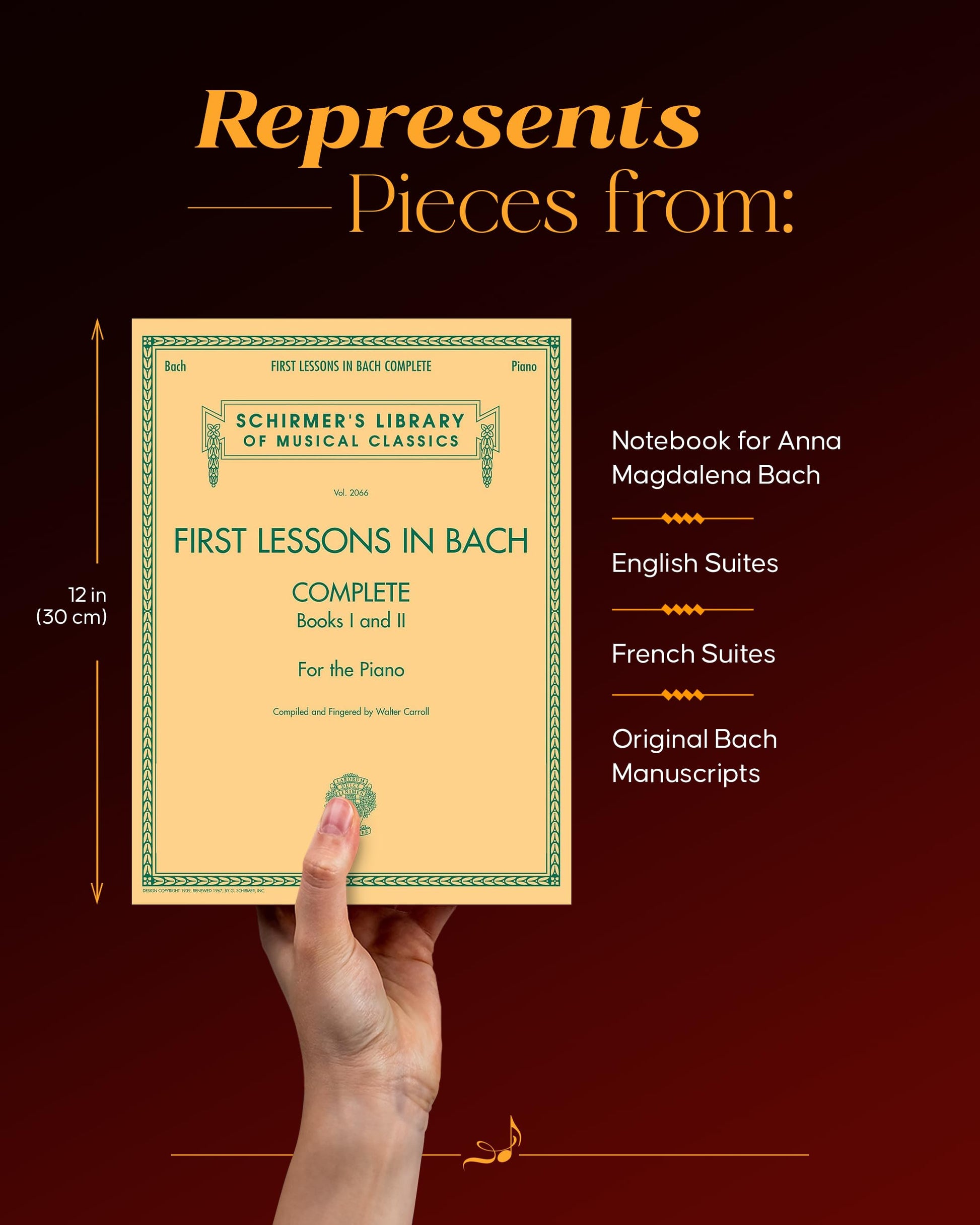 First Lessons in Bach - Complete Books I and II for the Piano (Schirmer's Library of Musical Classics, 2066)